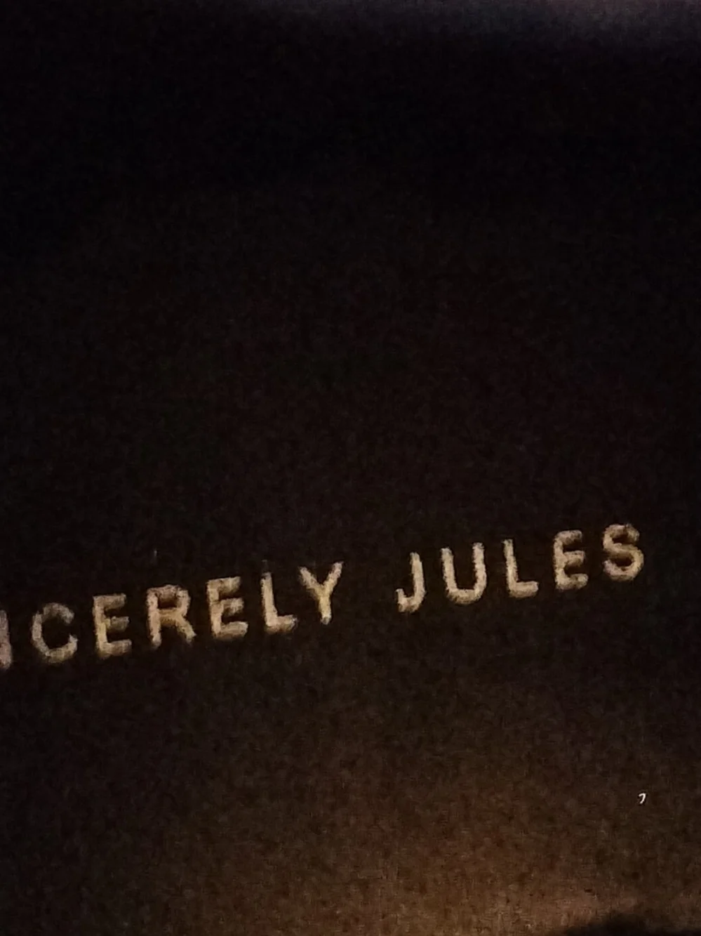 Sincerely Jules 